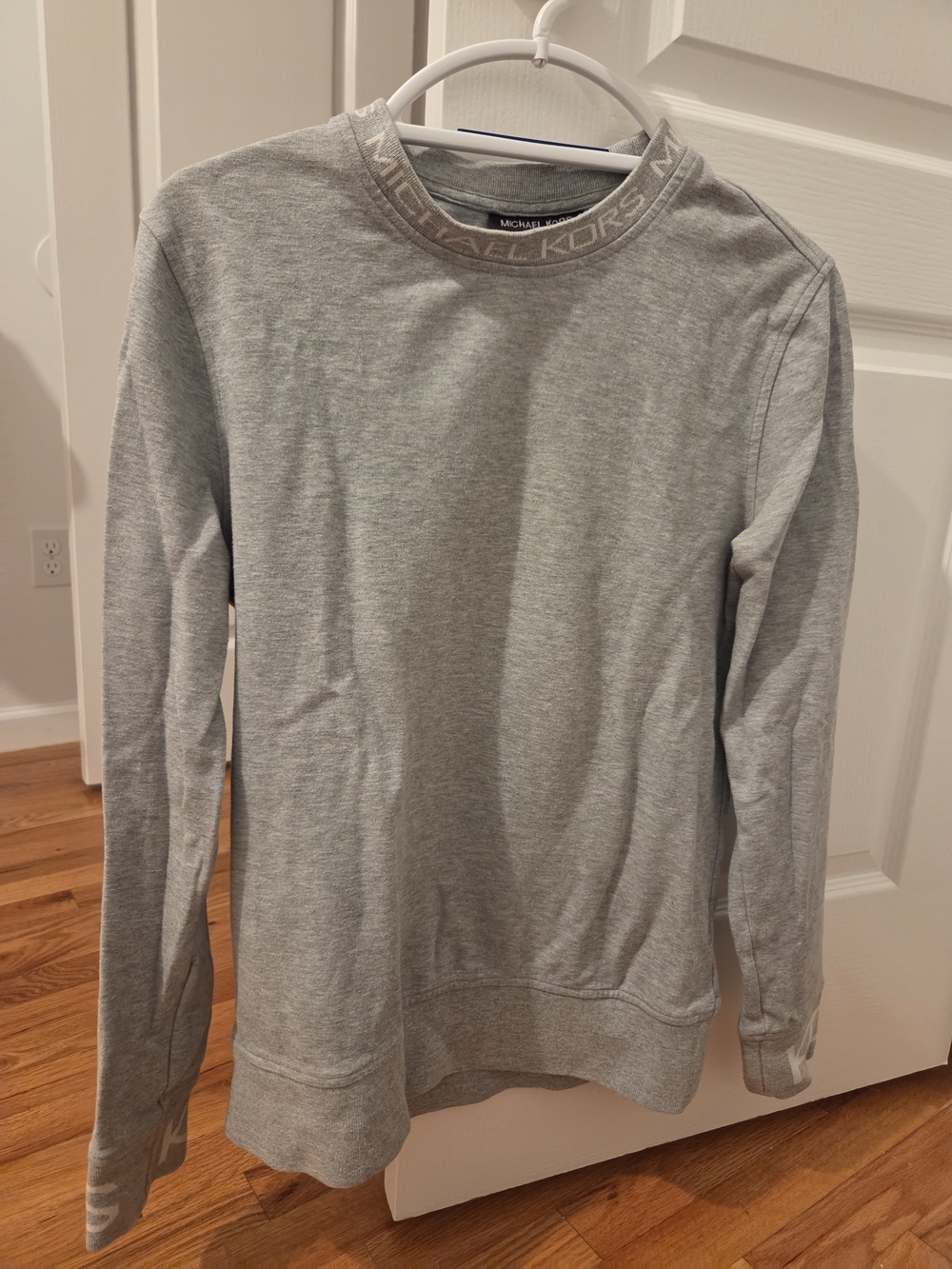 Michael Kors Women's Light Gray Crewneck Sweater